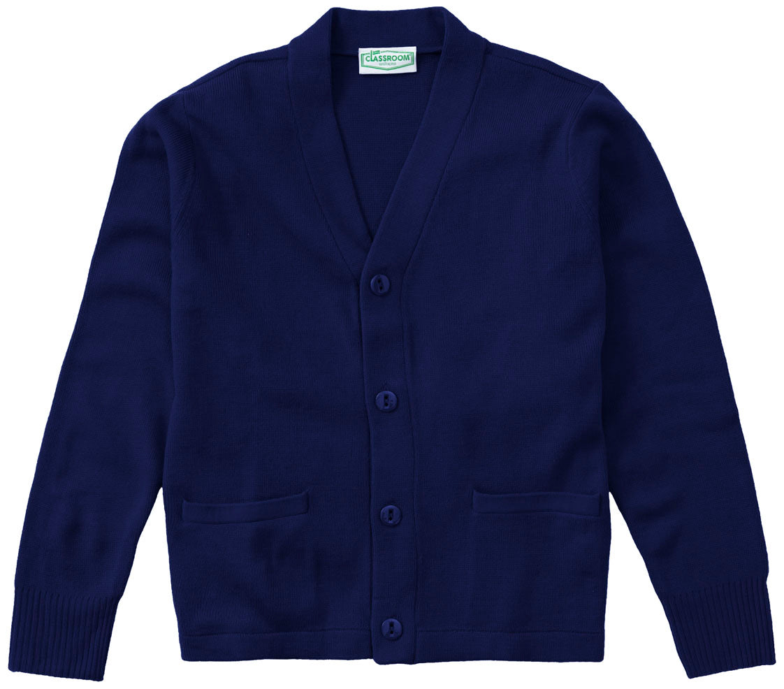 Plain A+ Cardigan - Navy