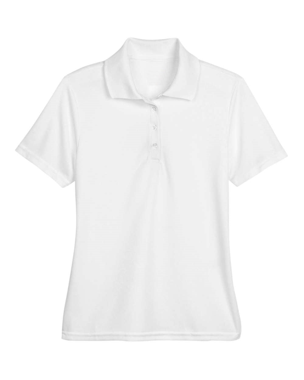 Glendale Adventist Academy White Feminine Dryfit Polo - Staff (with logo)