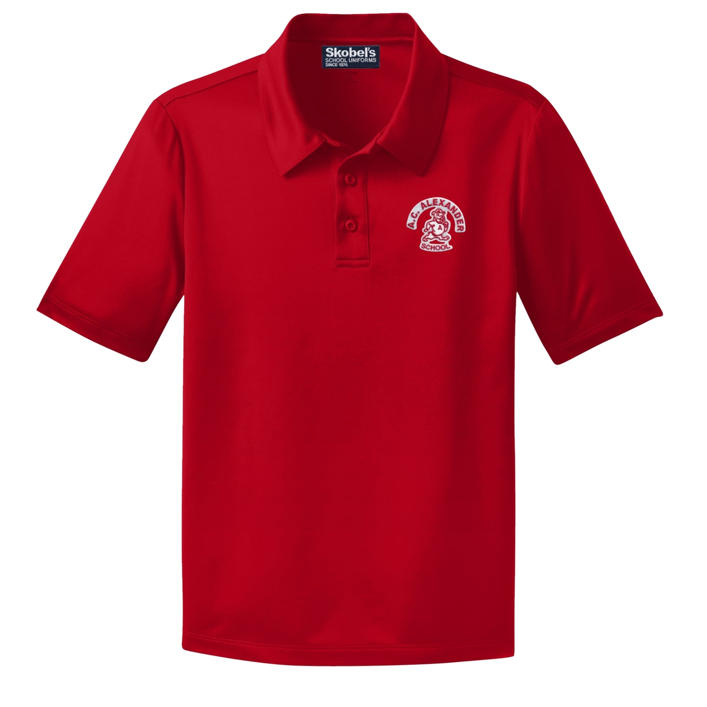 A.C. Alexander Elementary Dryfit Polo - Red