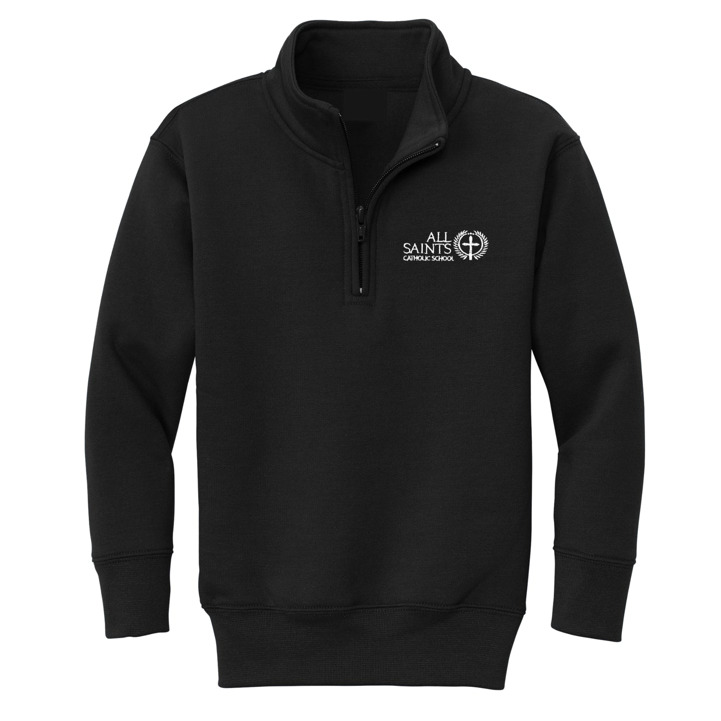 All Saints School - Spokane 1/4 Zip Sweatshirt - Black - Unisex