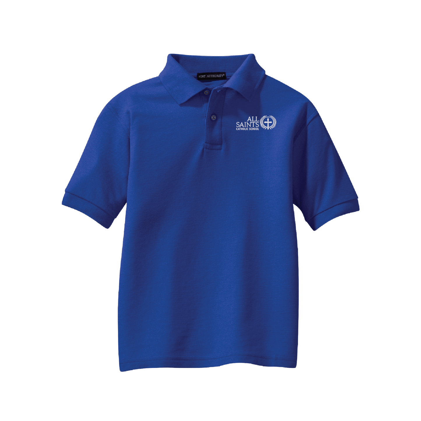 All Saints School - Spokane Pique Polo - Royal - Style Y500/K500 - Unisex