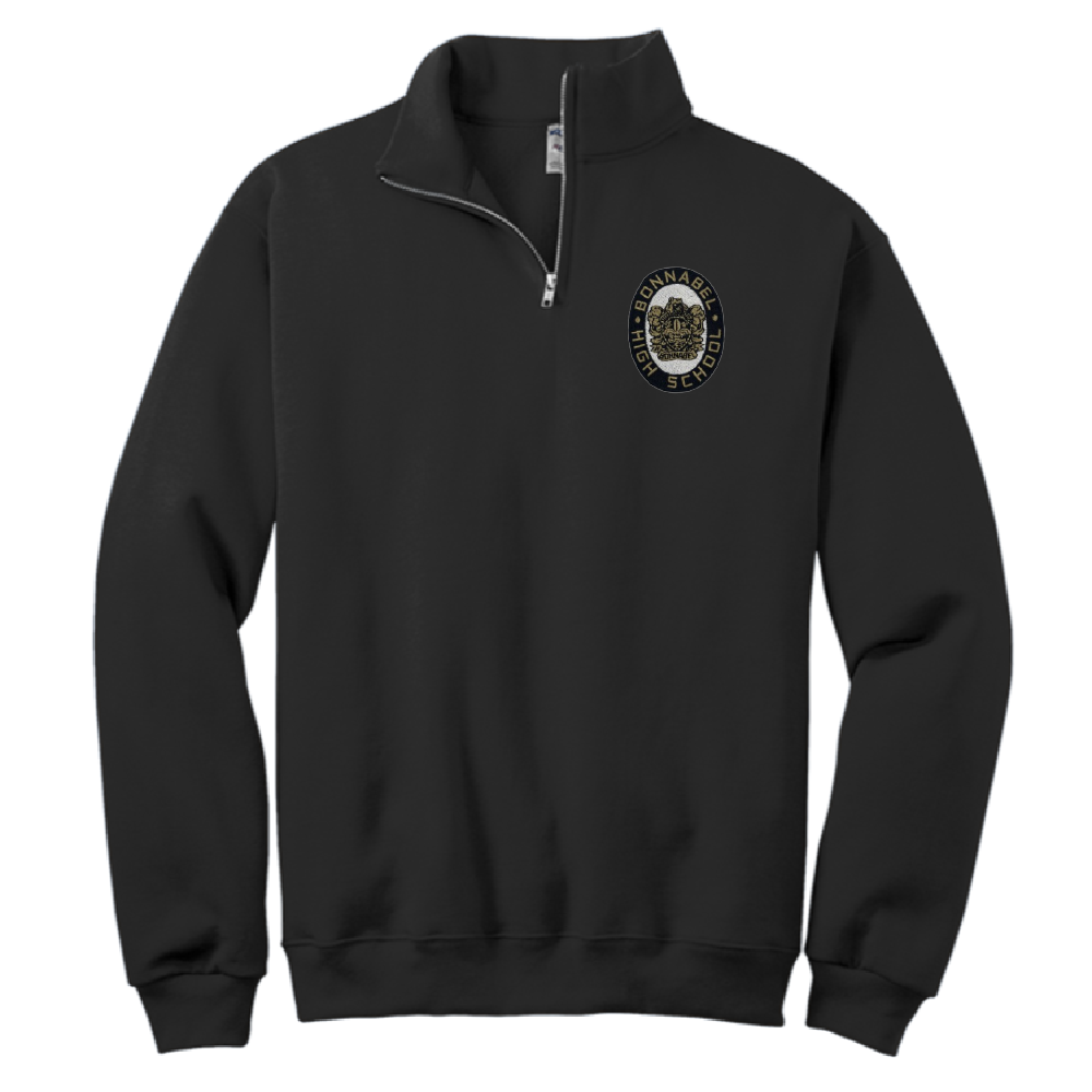 Bonnabel 1/4 Zip Sweatshirt - Black – Skobel's School Uniforms Bonnabel 1/4 Zip Sweatshirt - Black – Skobel's School Uniforms