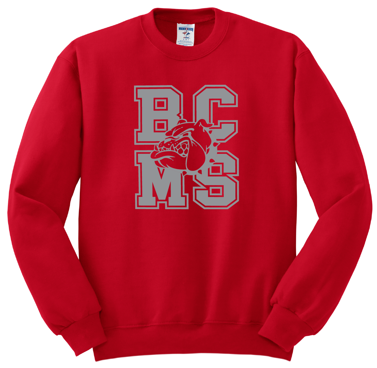 Belle Chasse Middle BCMS Crew Sweatshirt - Red