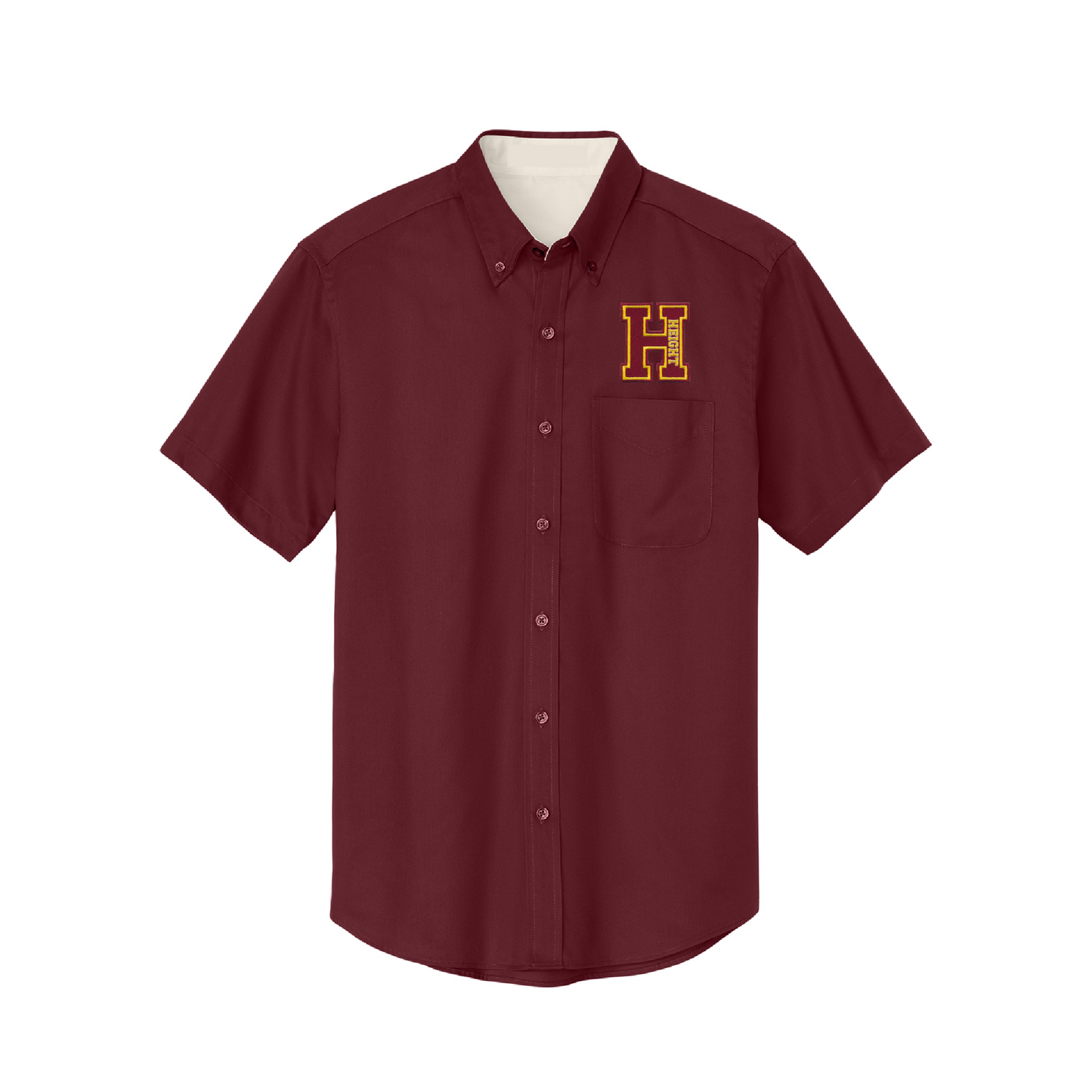Dorothy Height Charter School Mens Oxford - Maroon