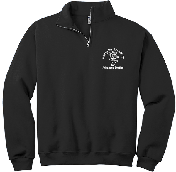 Gretna No. 2 1/4 Zip Sweatshirt Black All Grades Skobel's School