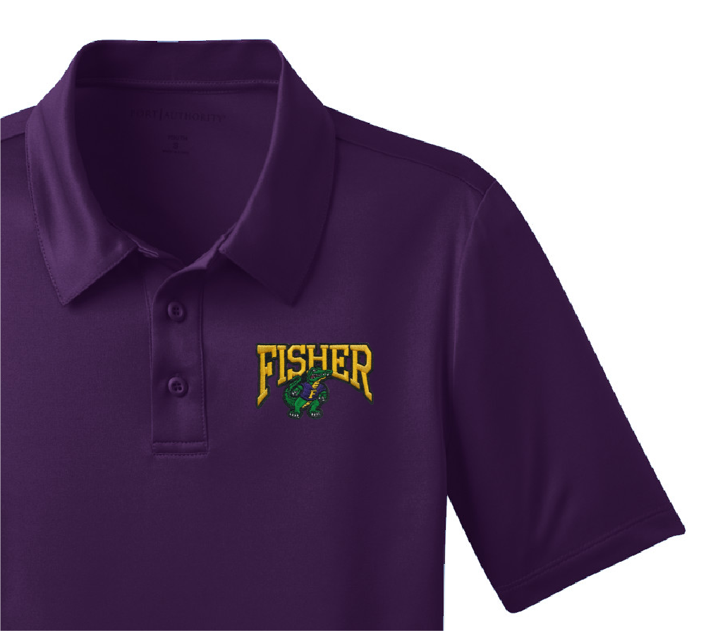 Fisher Dry Fit Polo - Purple - 7th-12th Grades