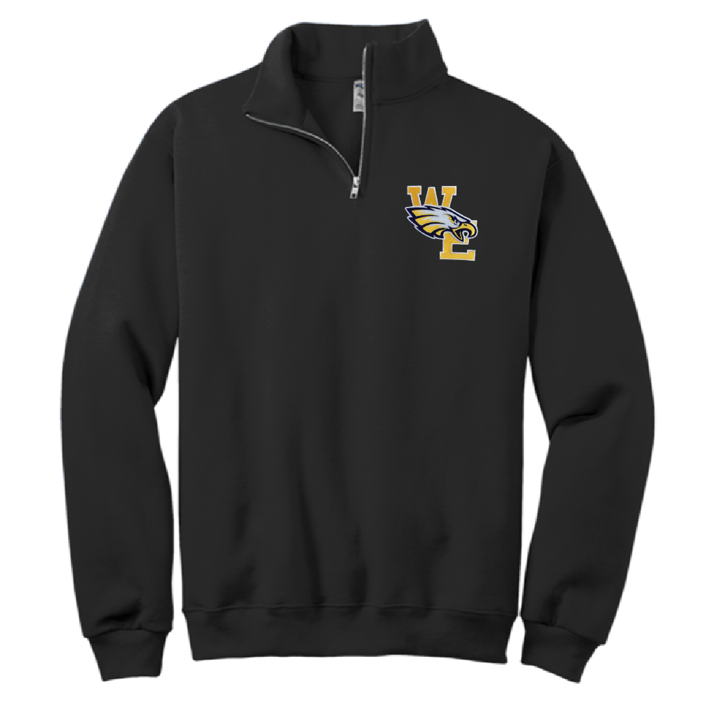 Warren Easton 1/4 Zip Sweatshirt - Black - Eagle