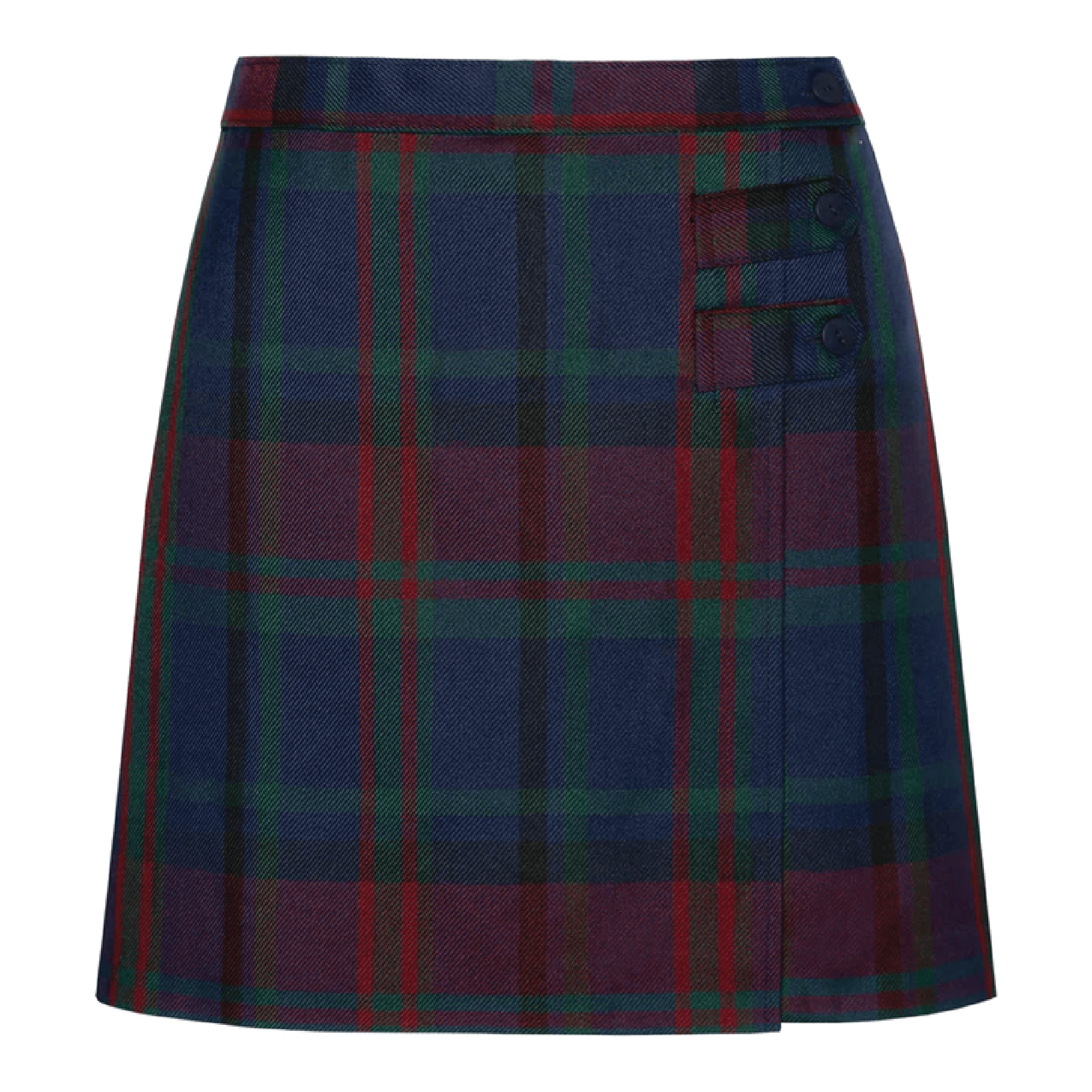 Christopher Plaid Double Tab Pleat Skort