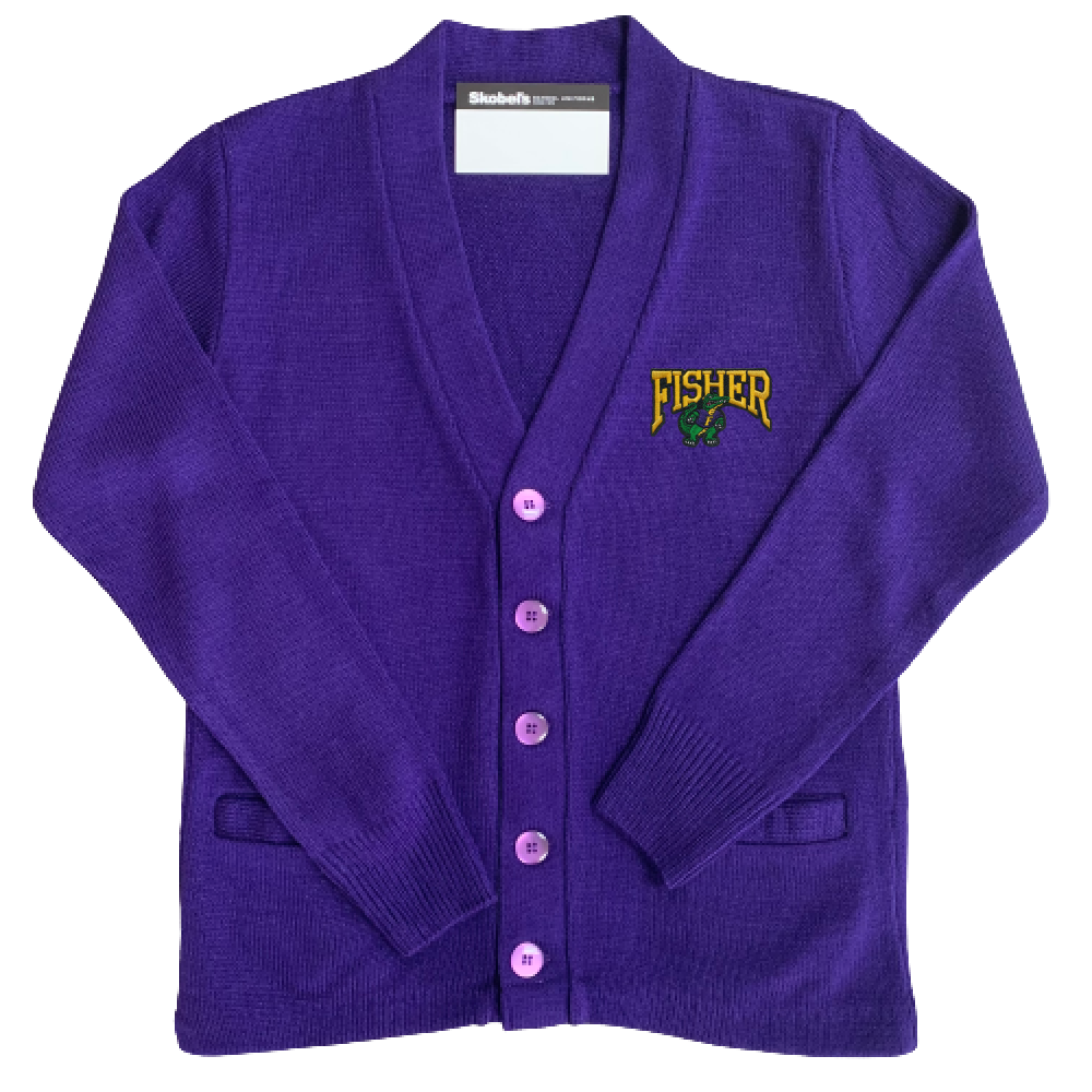 Fisher Cardigan - Purple - All Grades