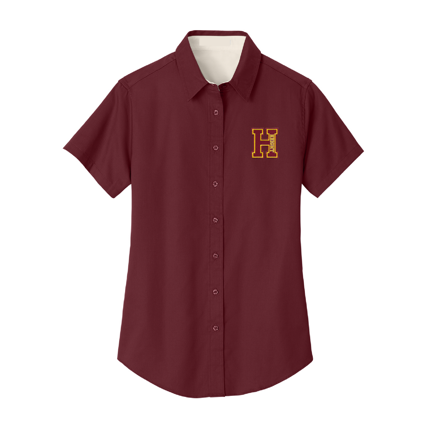 Dorothy Height Charter School Womens Oxford - Maroon
