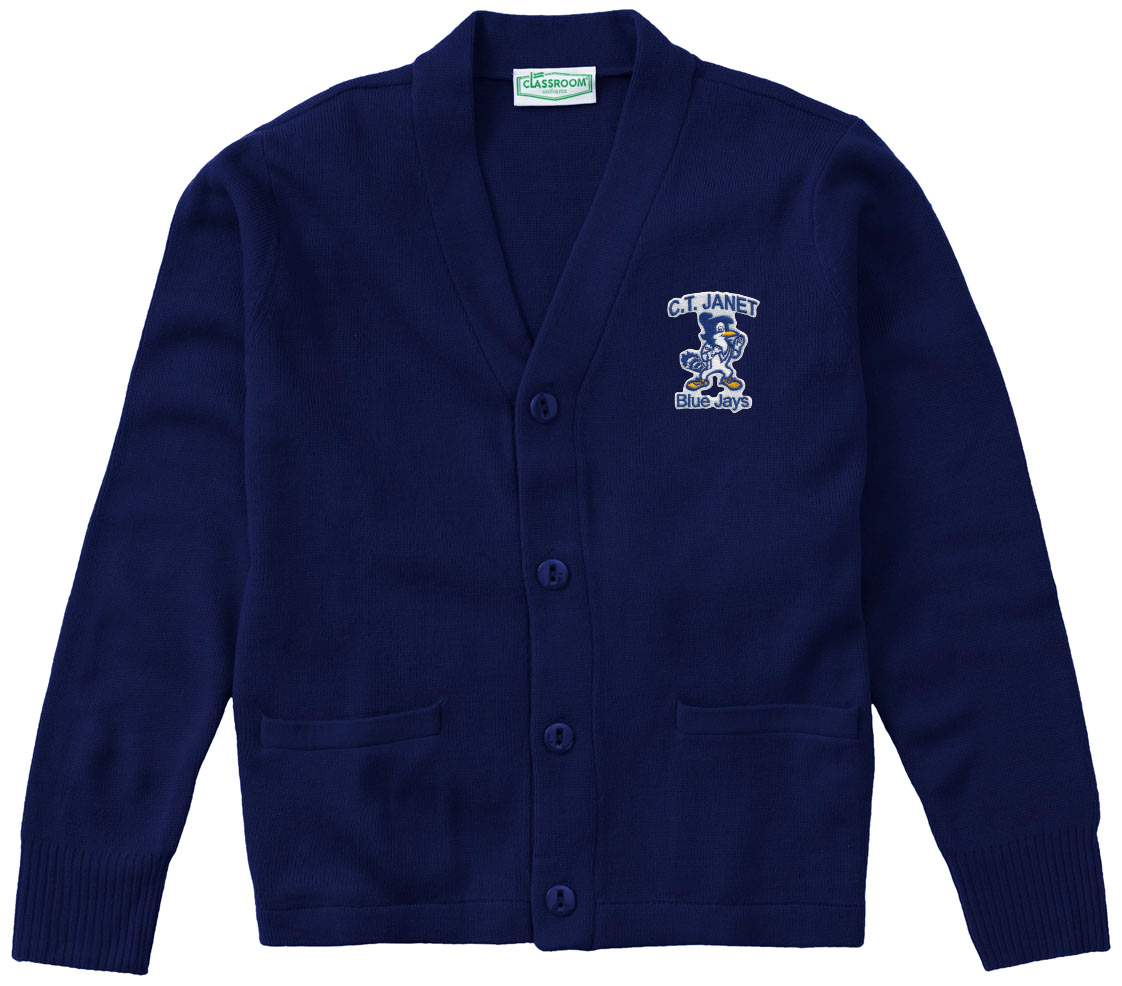 CT Janet Cardigan - Navy – Skobel's School Uniforms