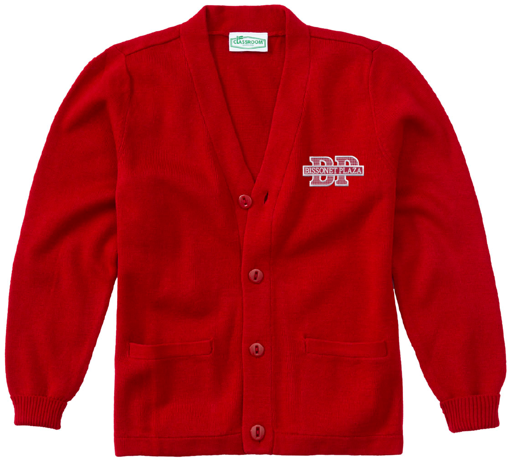 Bissonet Plaza Cardigan - Red