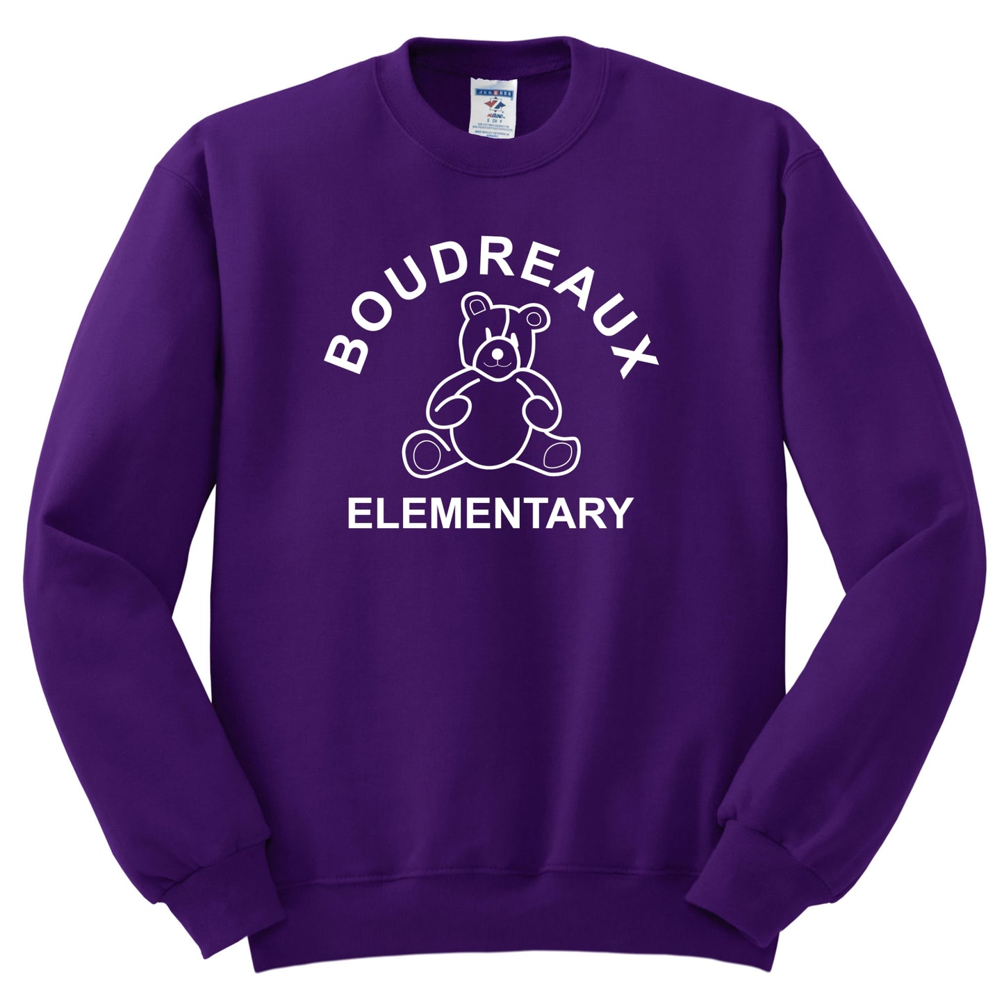 Boudreaux Full Chest Crew Sweatshirt - Purple