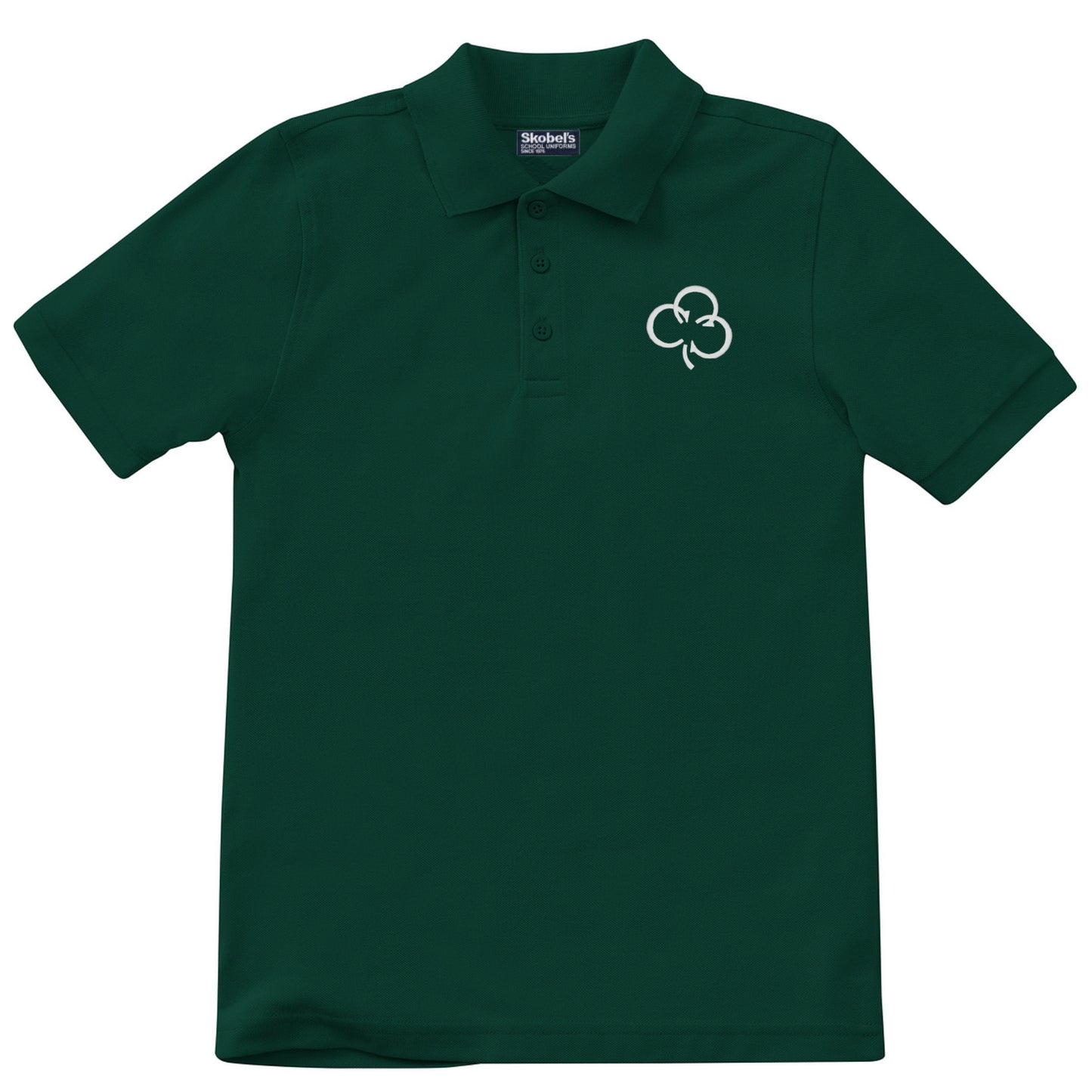 Chandler School Pique Polo - Dark Green