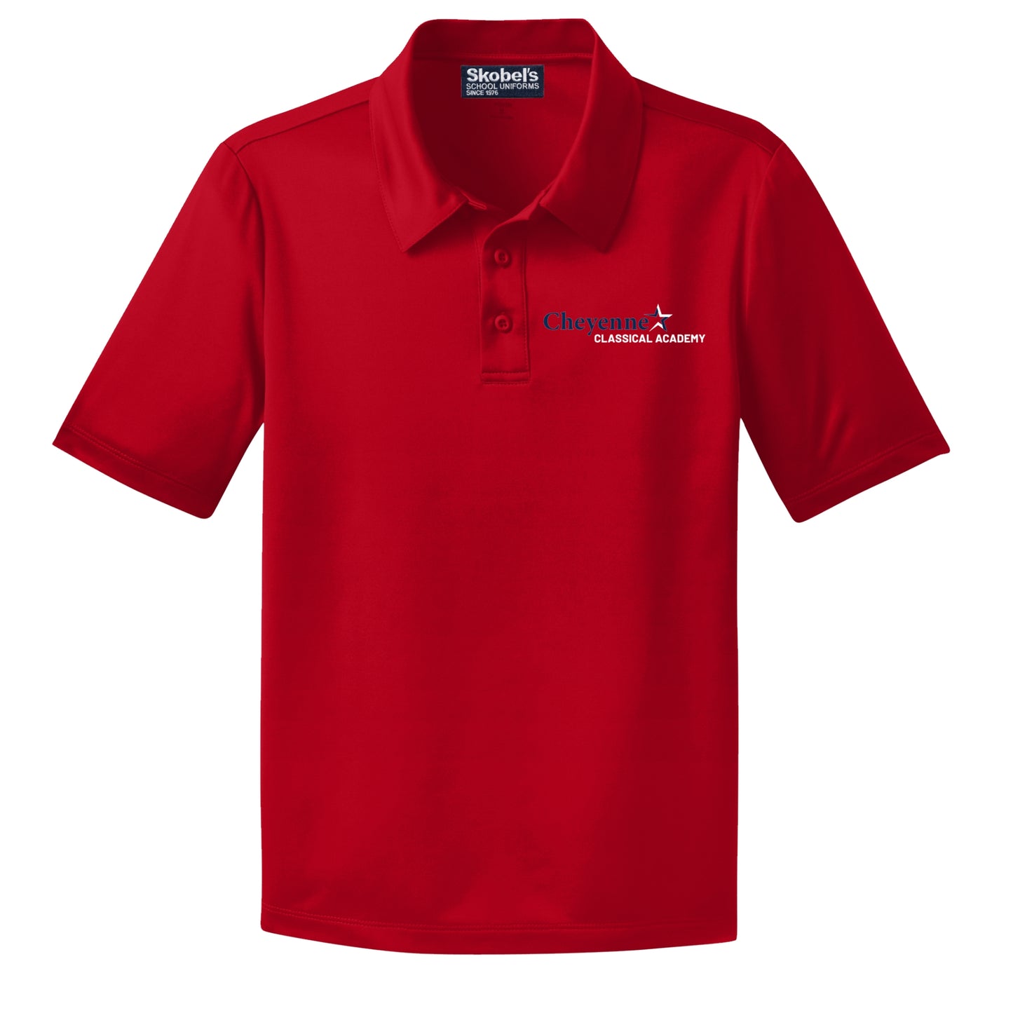 Cheyenne Classical Academy Dry-Fit Polo - Red