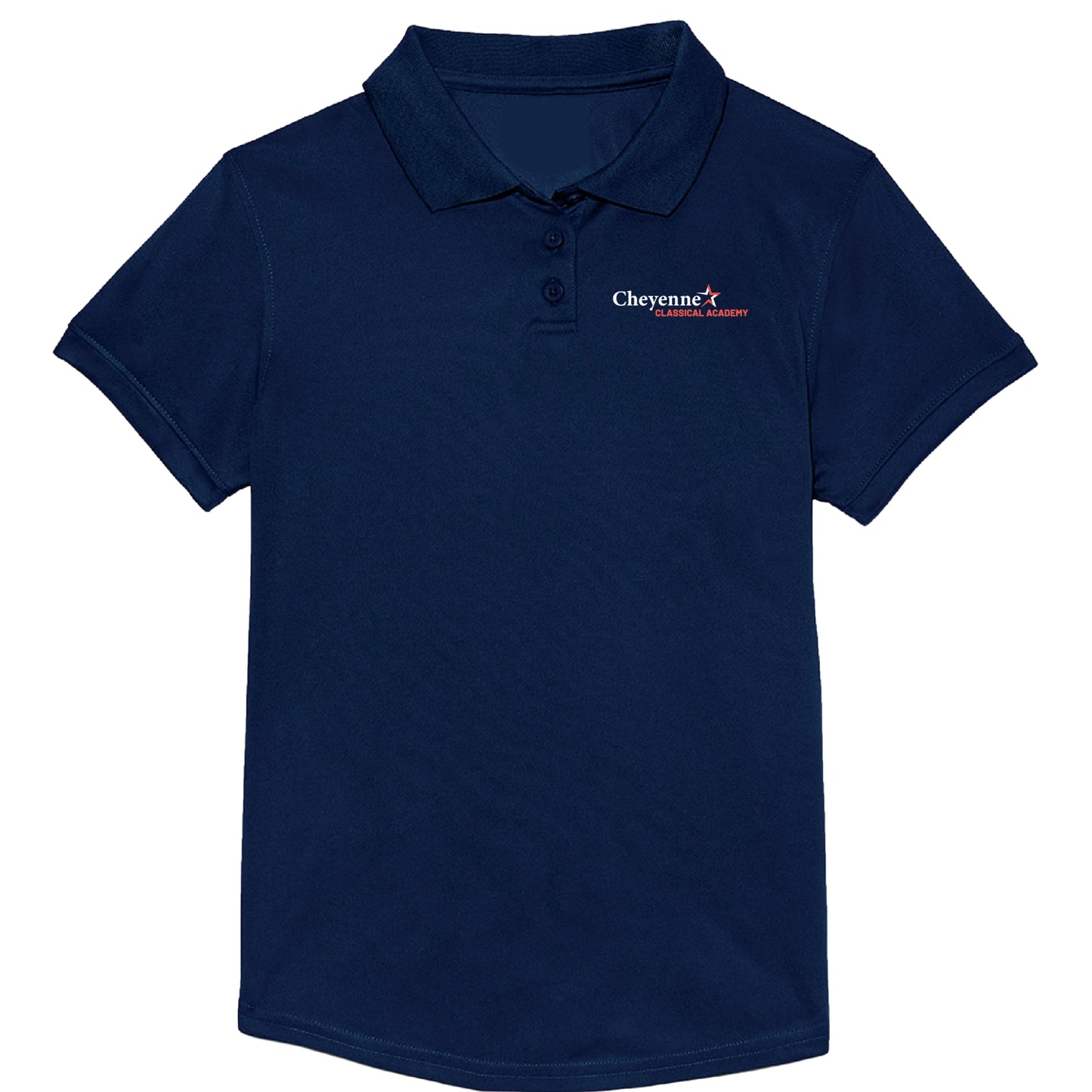Cheyenne Classical Academy Feminine Fit Dry-Fit Polo - Navy