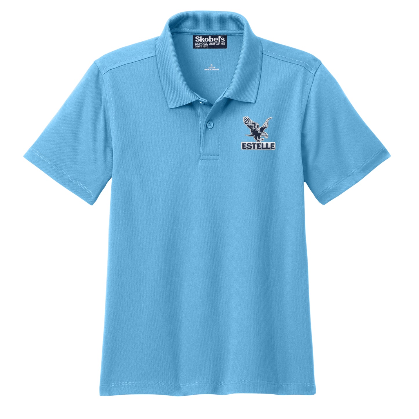 Estelle Dryfit Polo - Light Blue - 6th-8th Grade