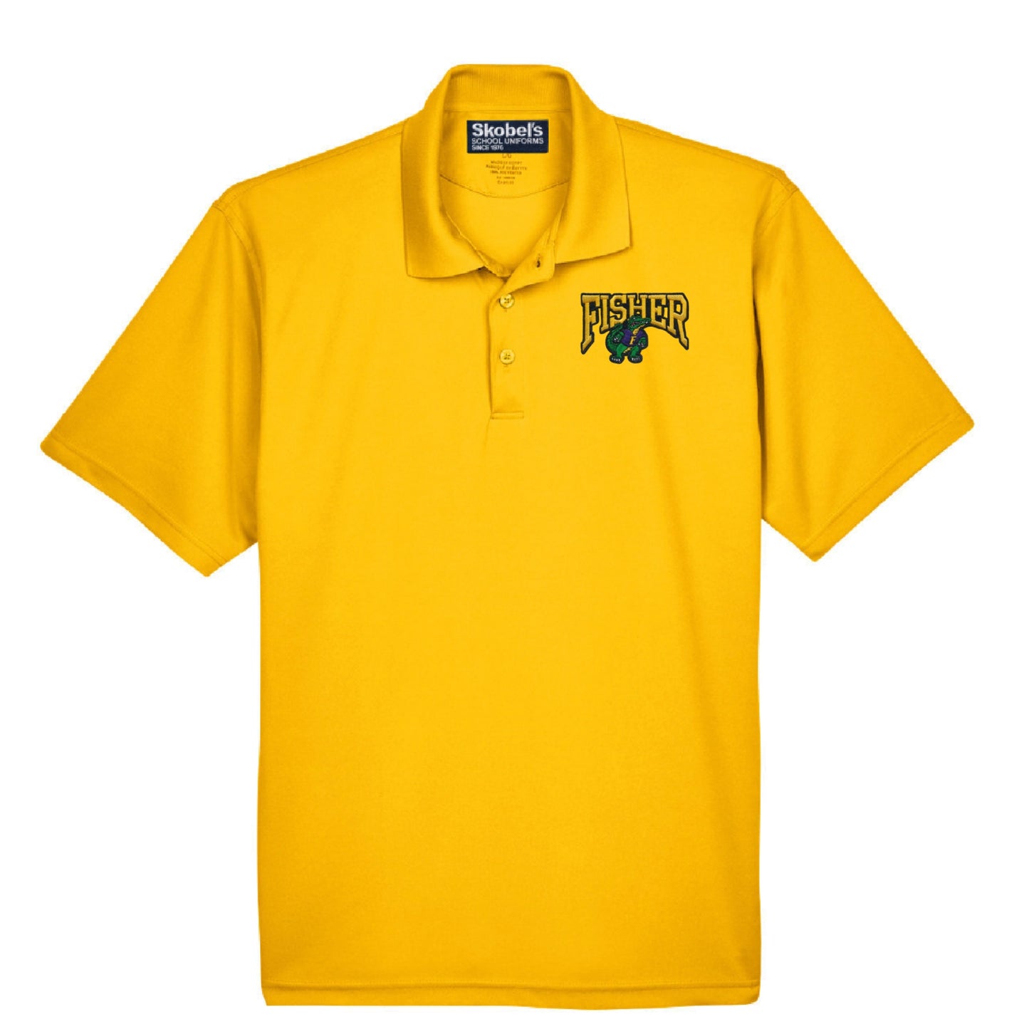 Fisher Dry Fit Polo - Gold - 6th Grade