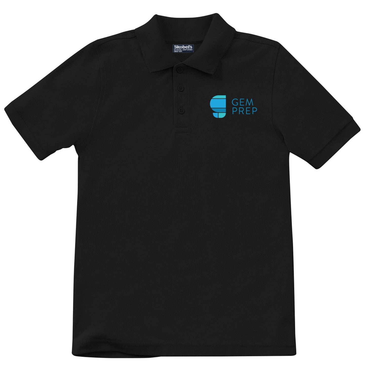 Gem Prep Pique Polo - Black