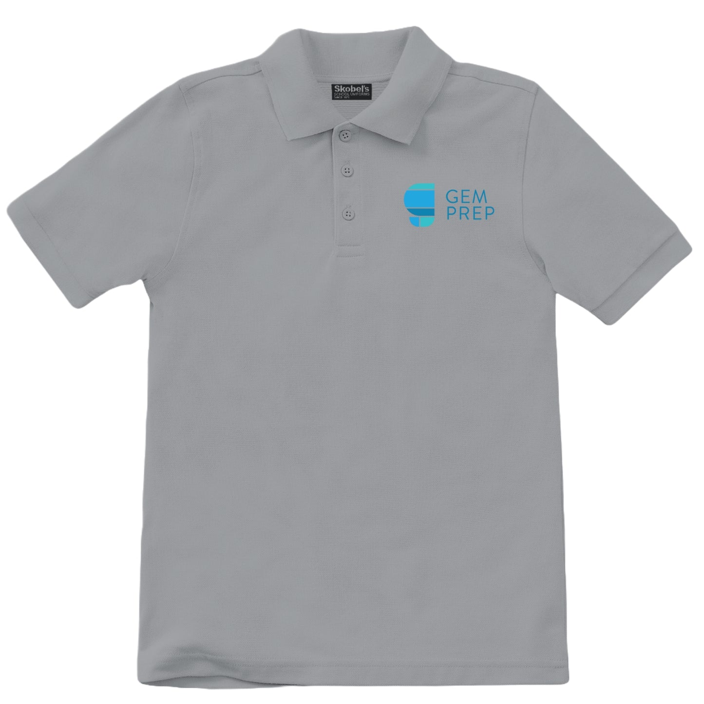 Gem Prep Pique Polo - Grey