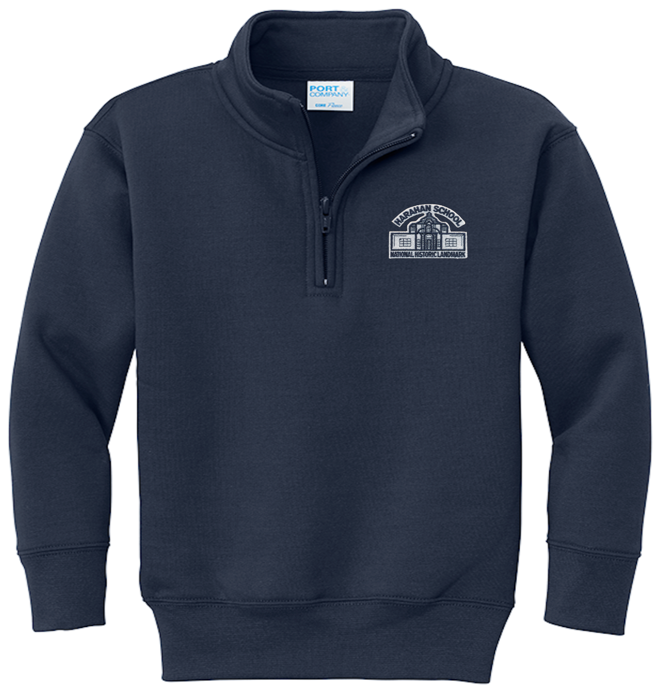 Harahan Elementary 1/4 Zip Sweatshirt - Navy