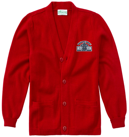 Harahan Elementary Cardigan - Red - All Grades