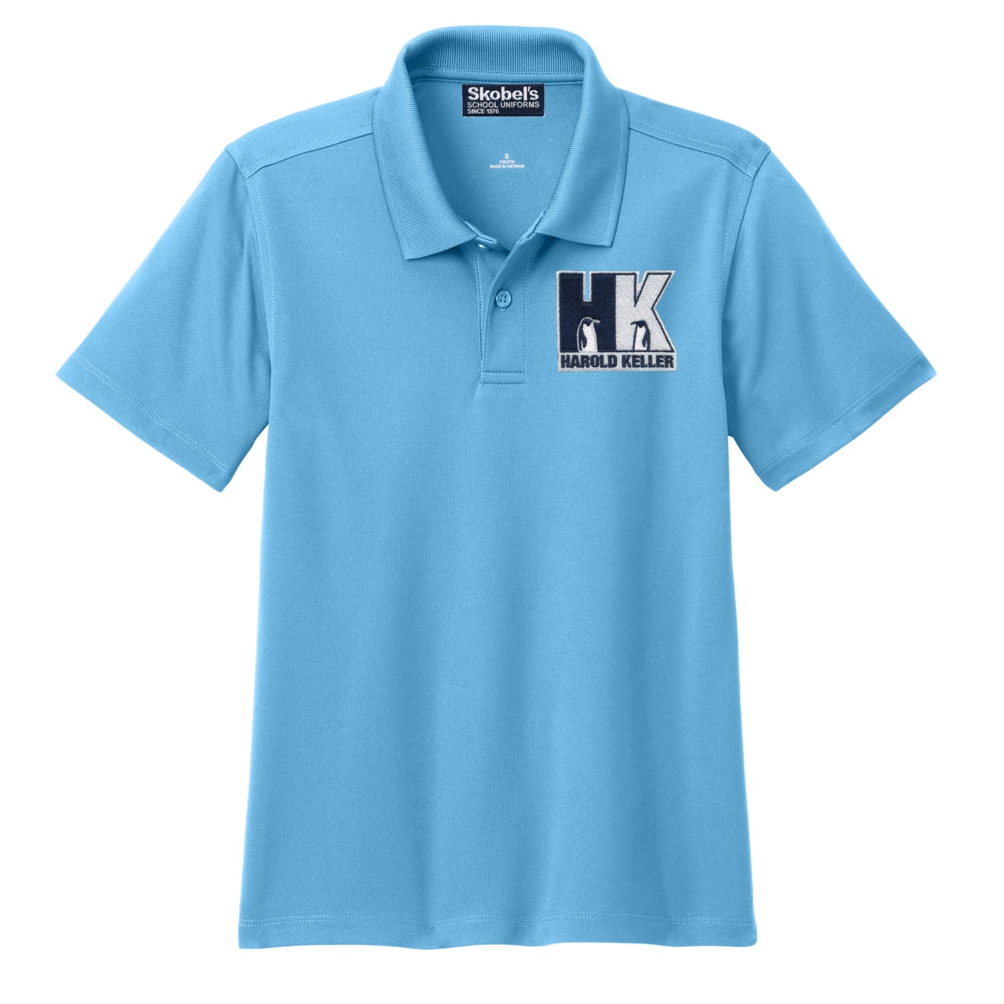 Harold Keller Dryfit Polo - Light Blue - 1st-5th Grades