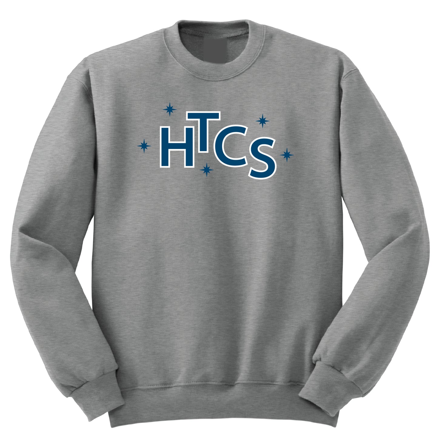 Harriet Tubman Charter School Crew Sweatshirt - HTCS Logo - Grey