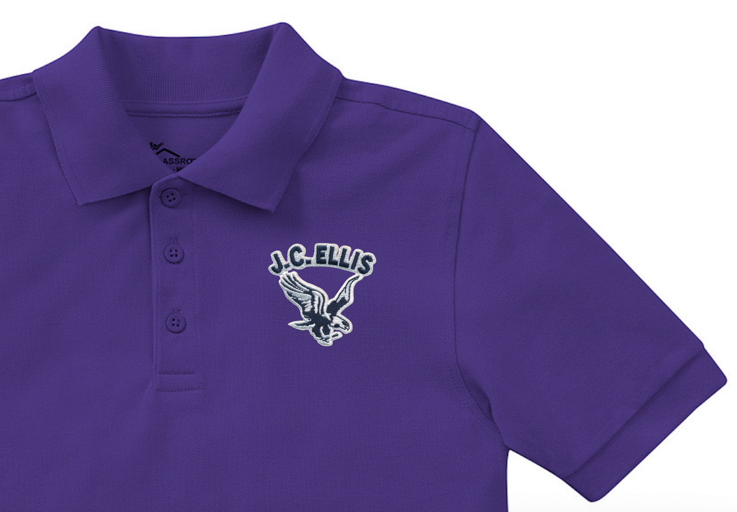 JC Ellis Elementary Polo - Purple