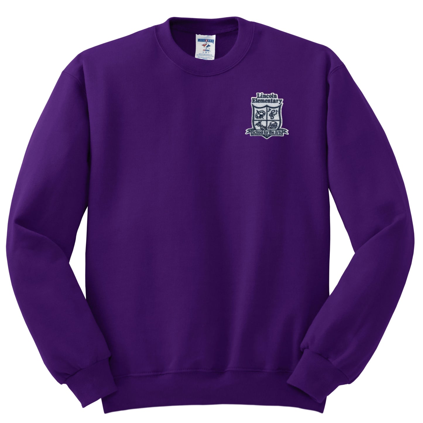 Lincoln Elementary Crew Sweatshirt - Purple