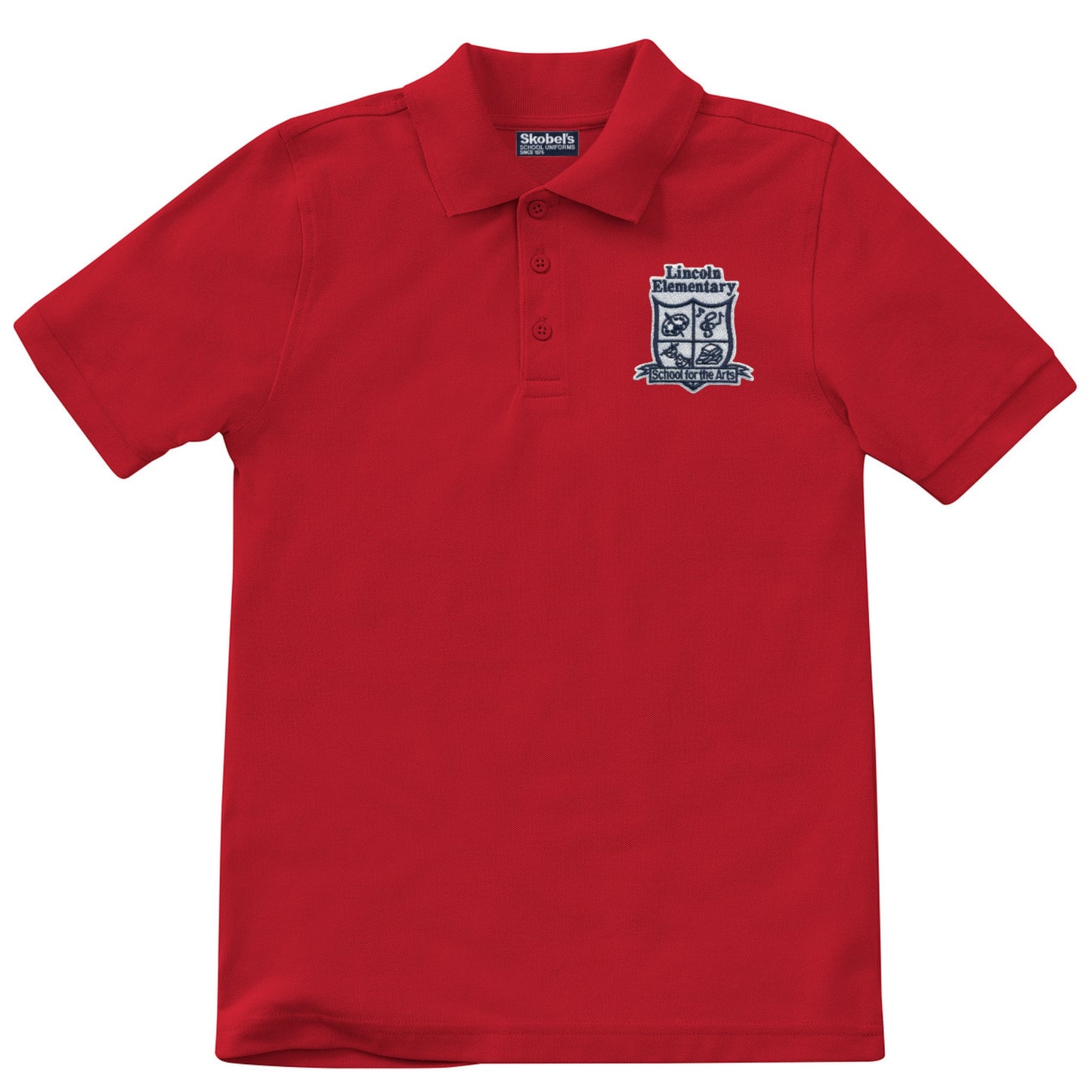 Lincoln Elementary Red Polo