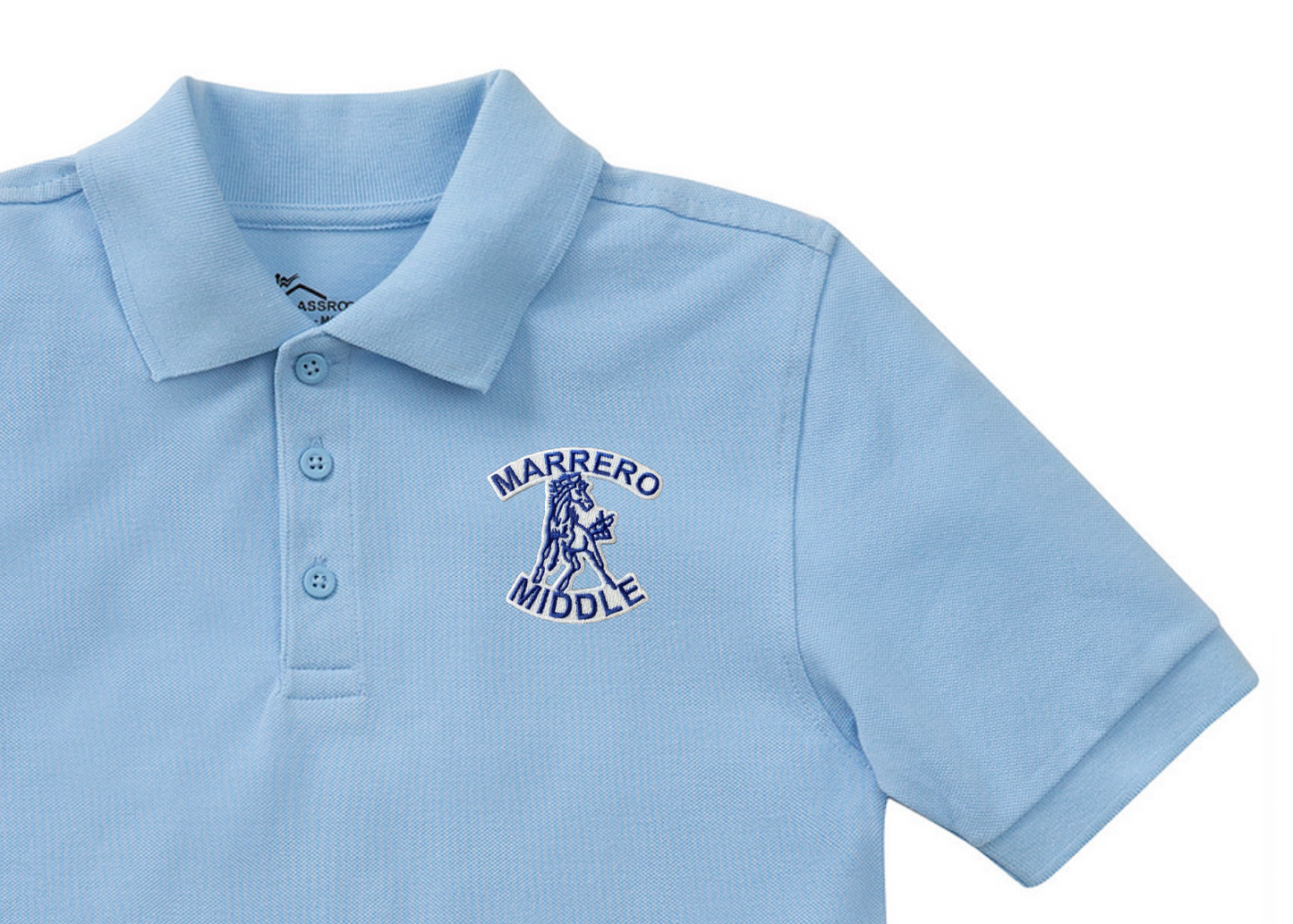 L.H. Marrero Middle Polo - Lt. Blue