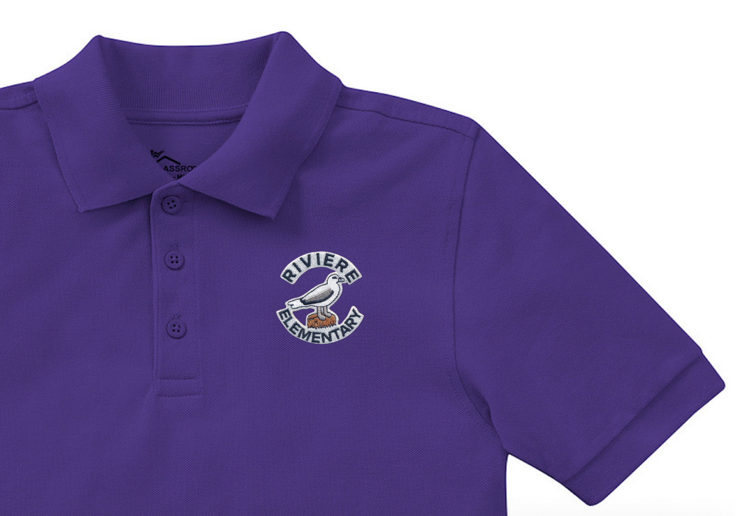 Marie Riviere Elementary Purple Polo - Pre-K-K