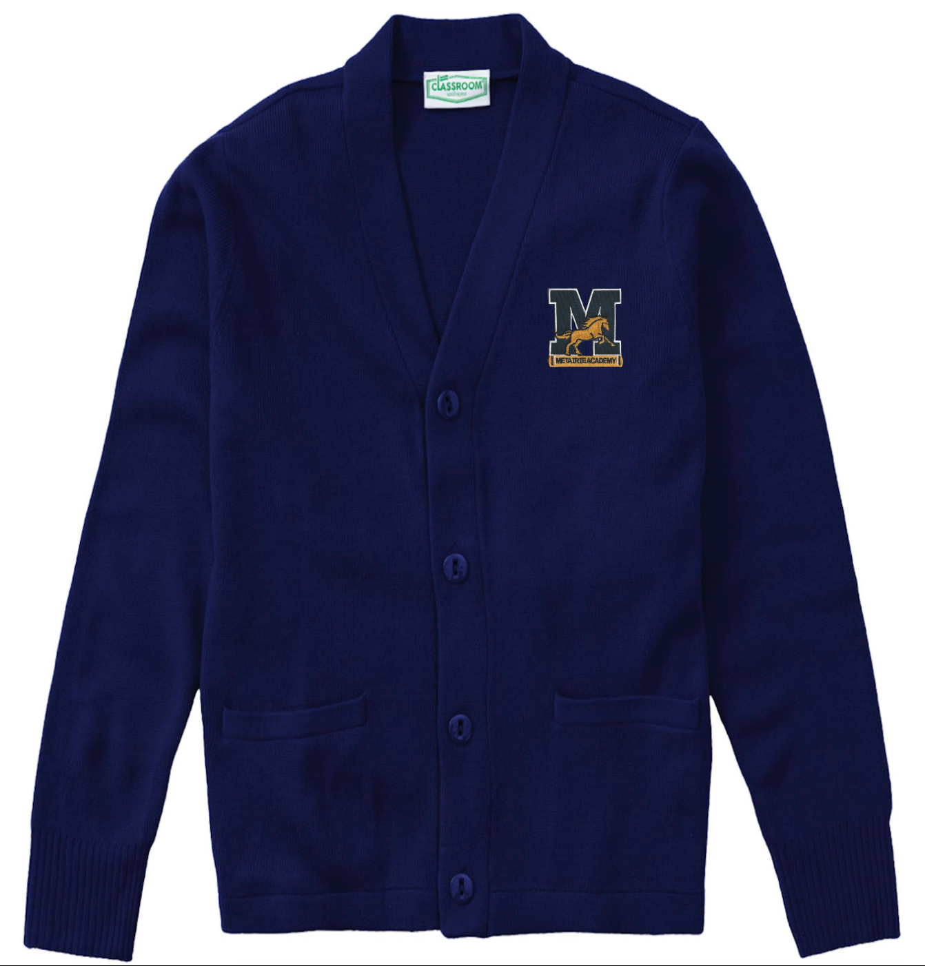 Metairie Academy Cardigan - Navy - 1st-5th Grade