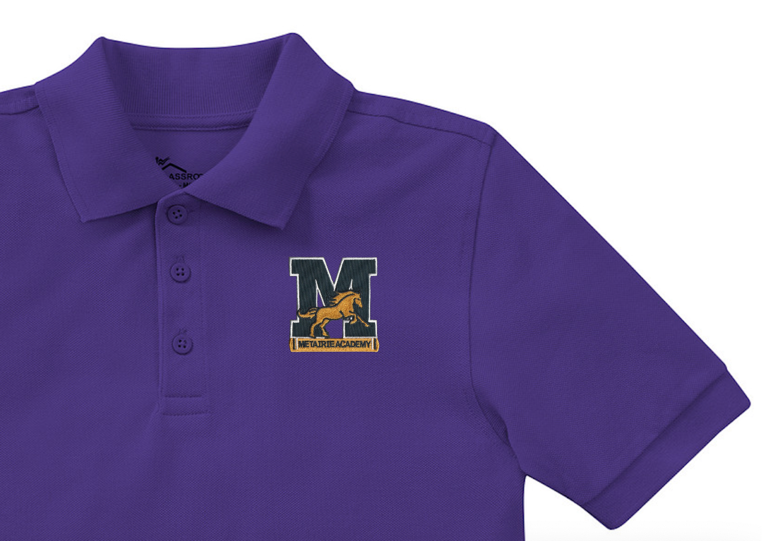 Metairie Academy for Advanced Studies Purple Polo - Pre-K-K