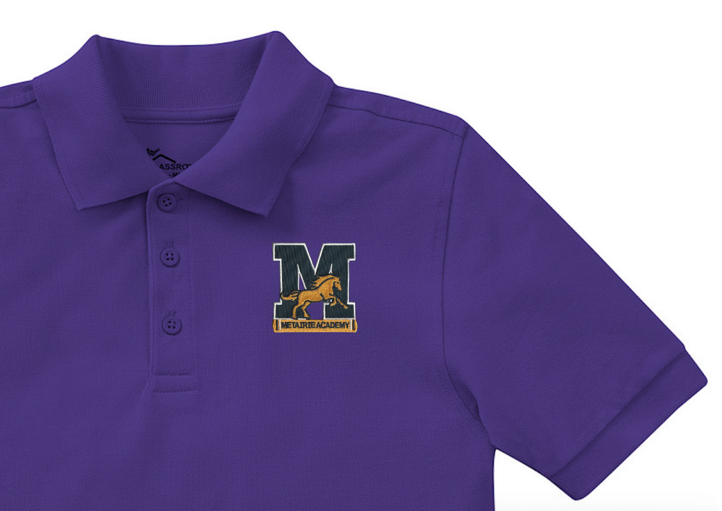 Metairie Academy for Advanced Studies Purple Polo - Pre-K-K