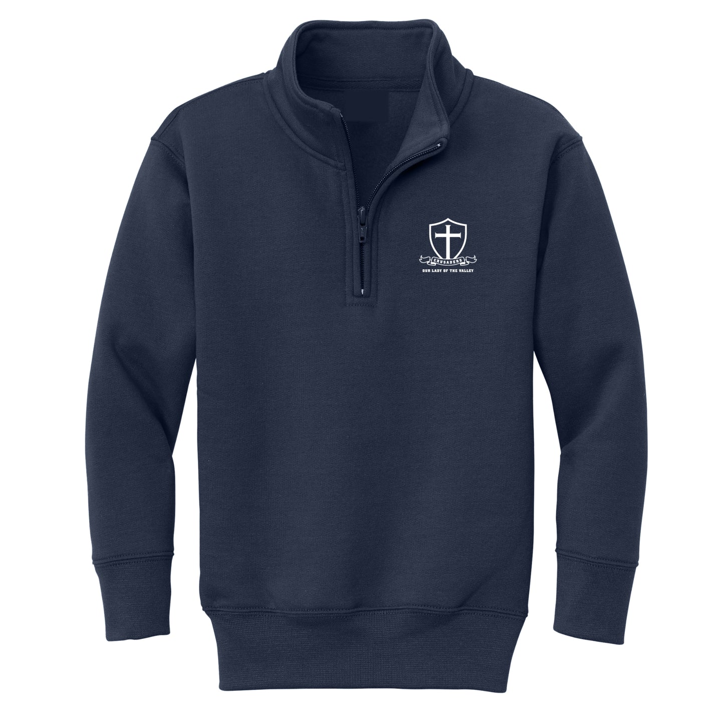 Our Lady of the Valley School 1/4 Zip Sweatshirt - Navy