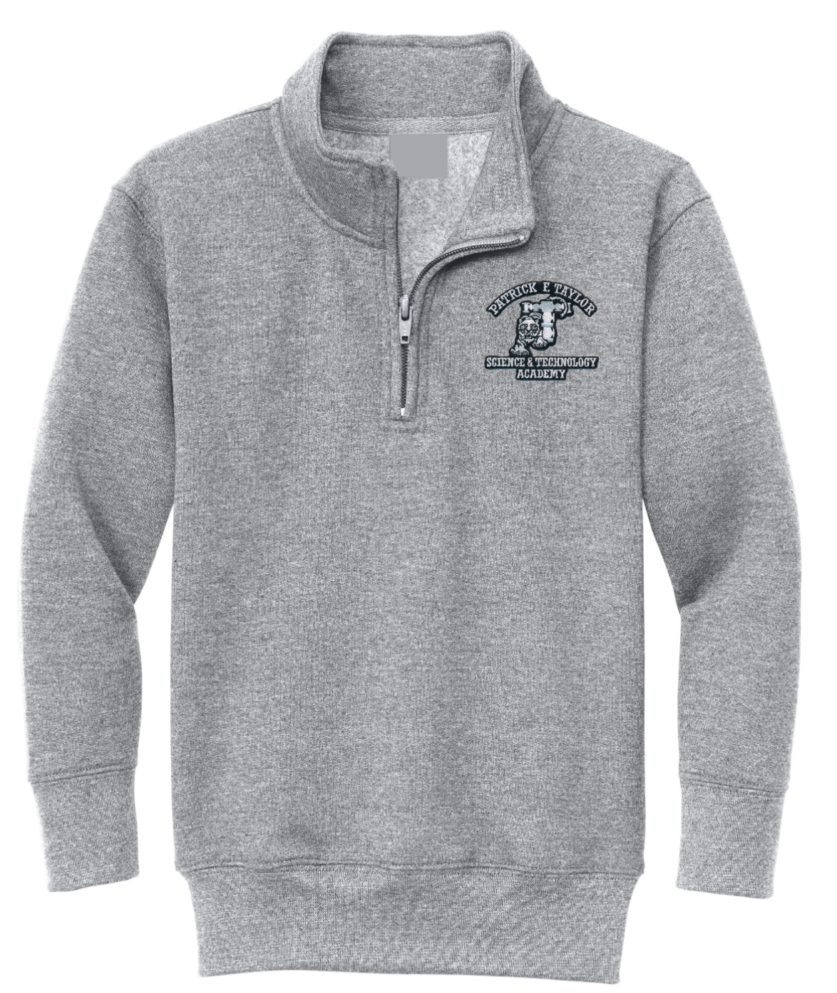 Patrick Taylor 1/4 Zip Sweatshirt - Grey - All Grades