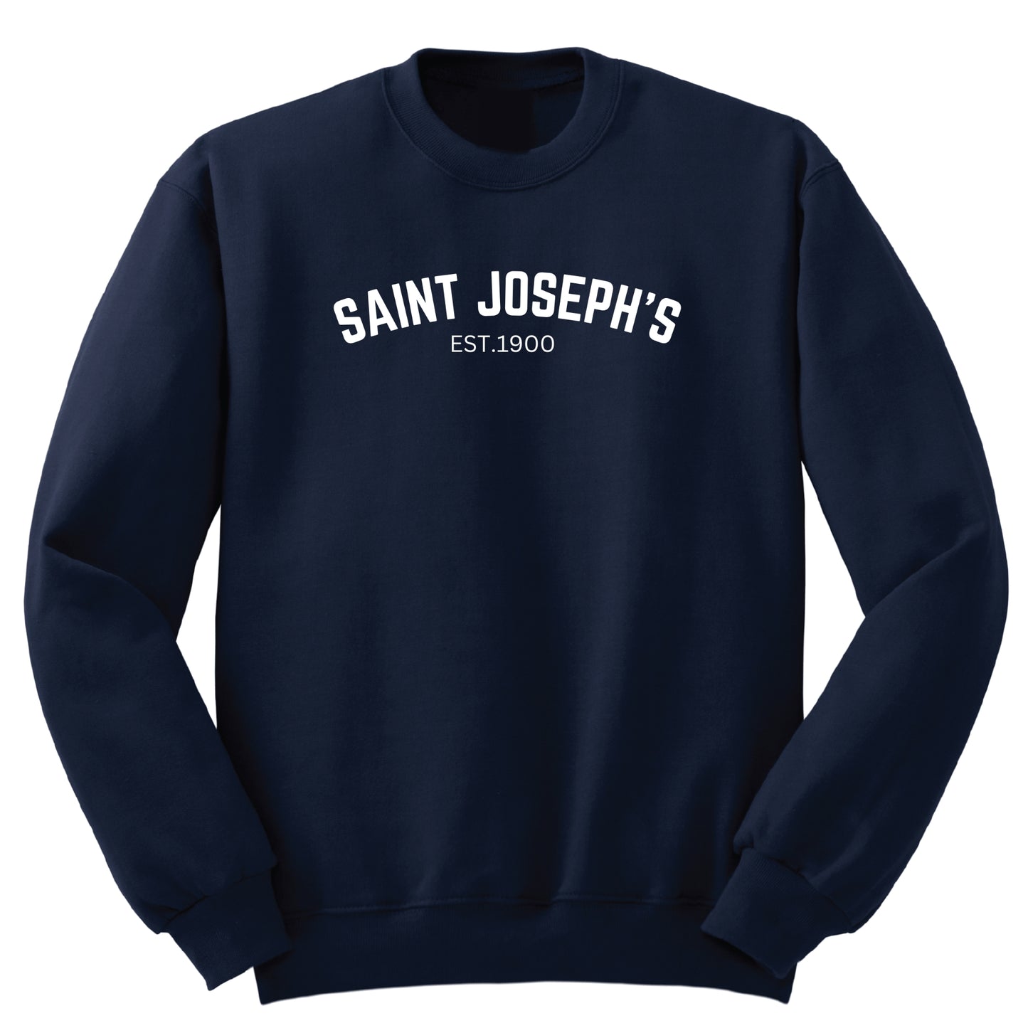 St. Joseph's Catholic School Full Chest Crew Sweatshirt - Navy