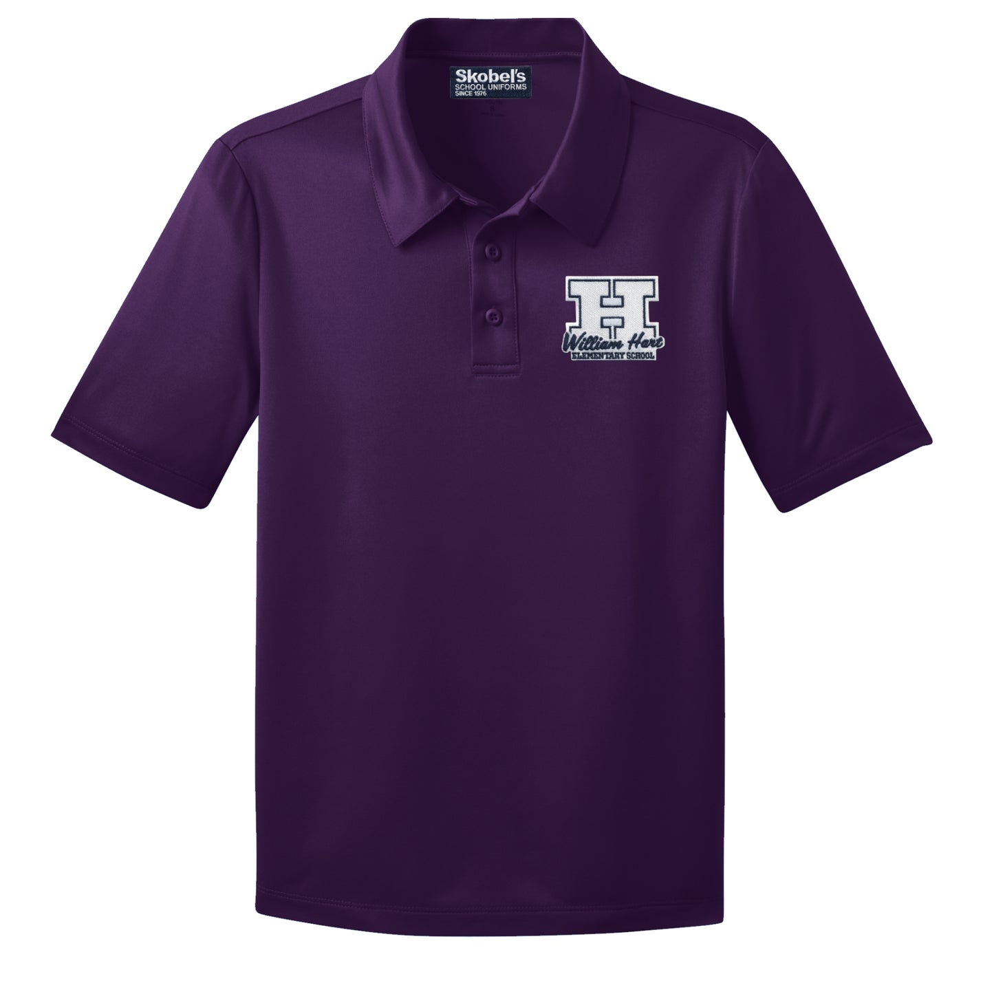 William Hart Purple Dryfit Polo - PreK-K