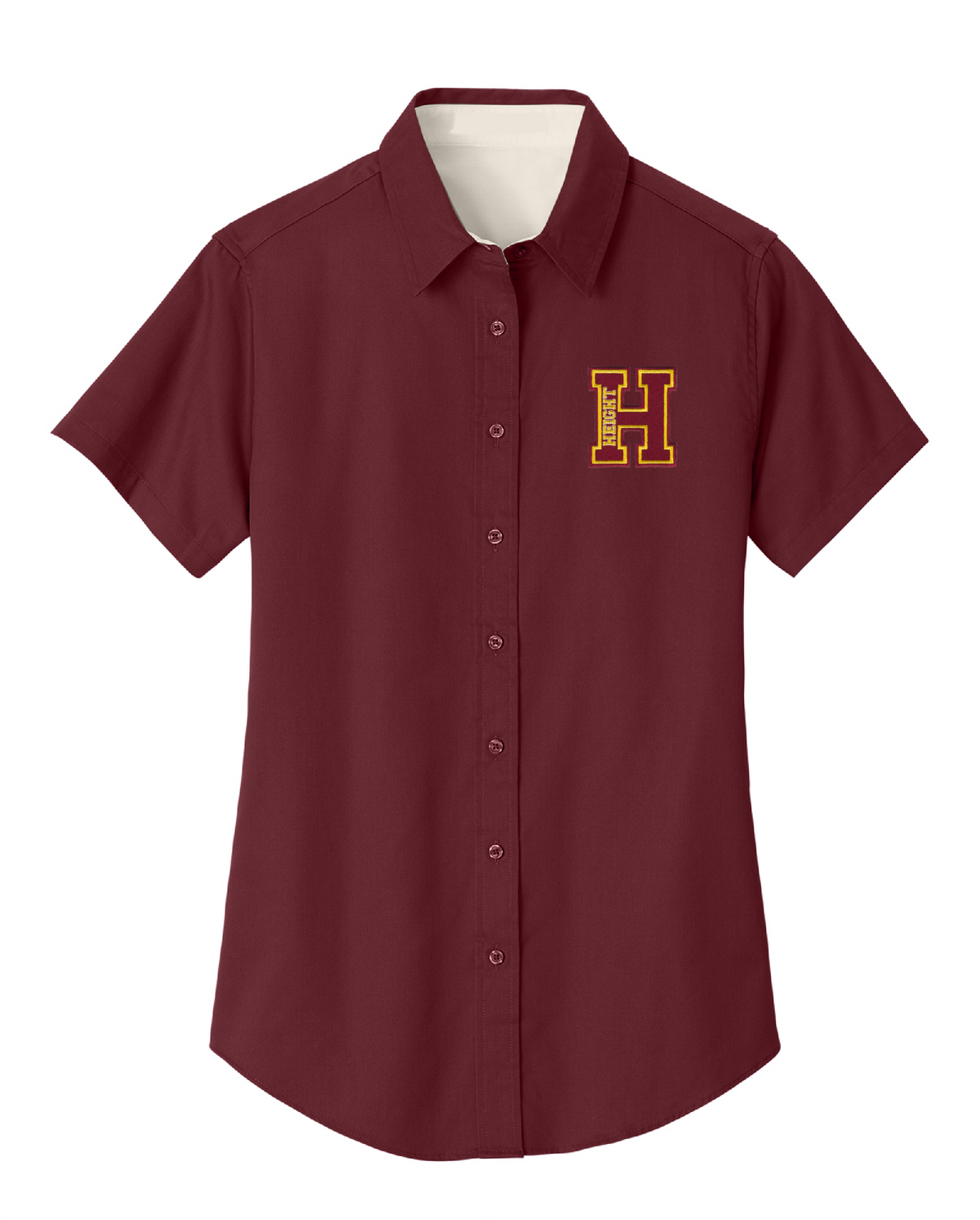 Dorothy Height Charter School Womens Oxford - Maroon
