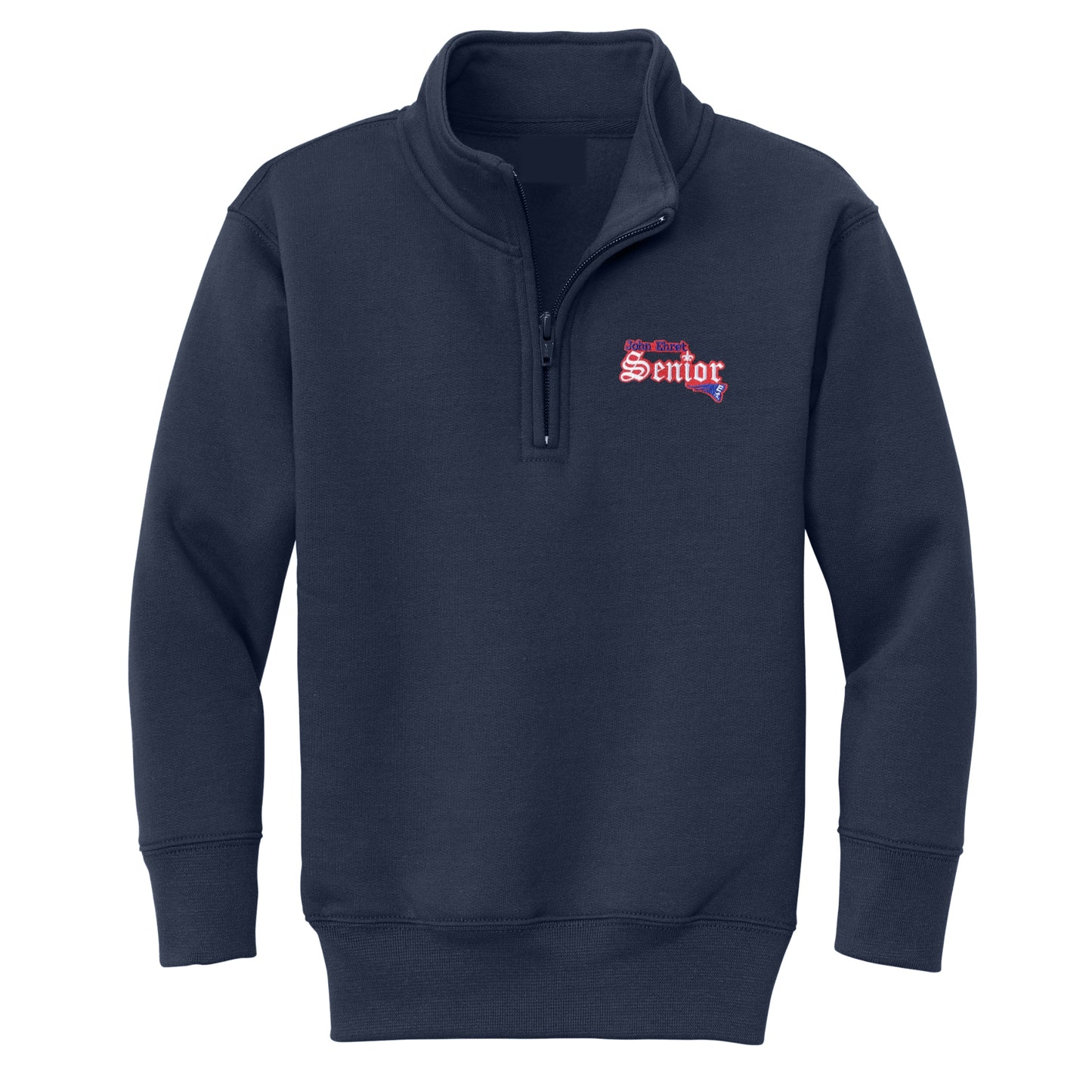 John Ehret Senior 1/4 Zip Sweatshirt - Navy