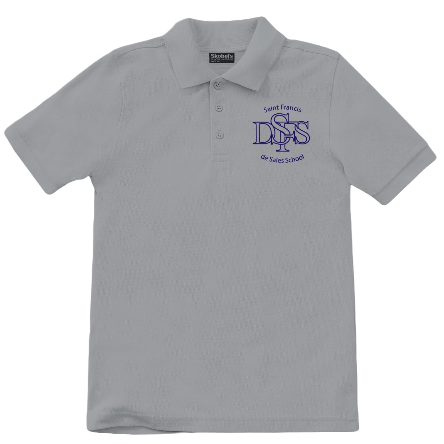St. Francis De Sales Pique Polo - Grey