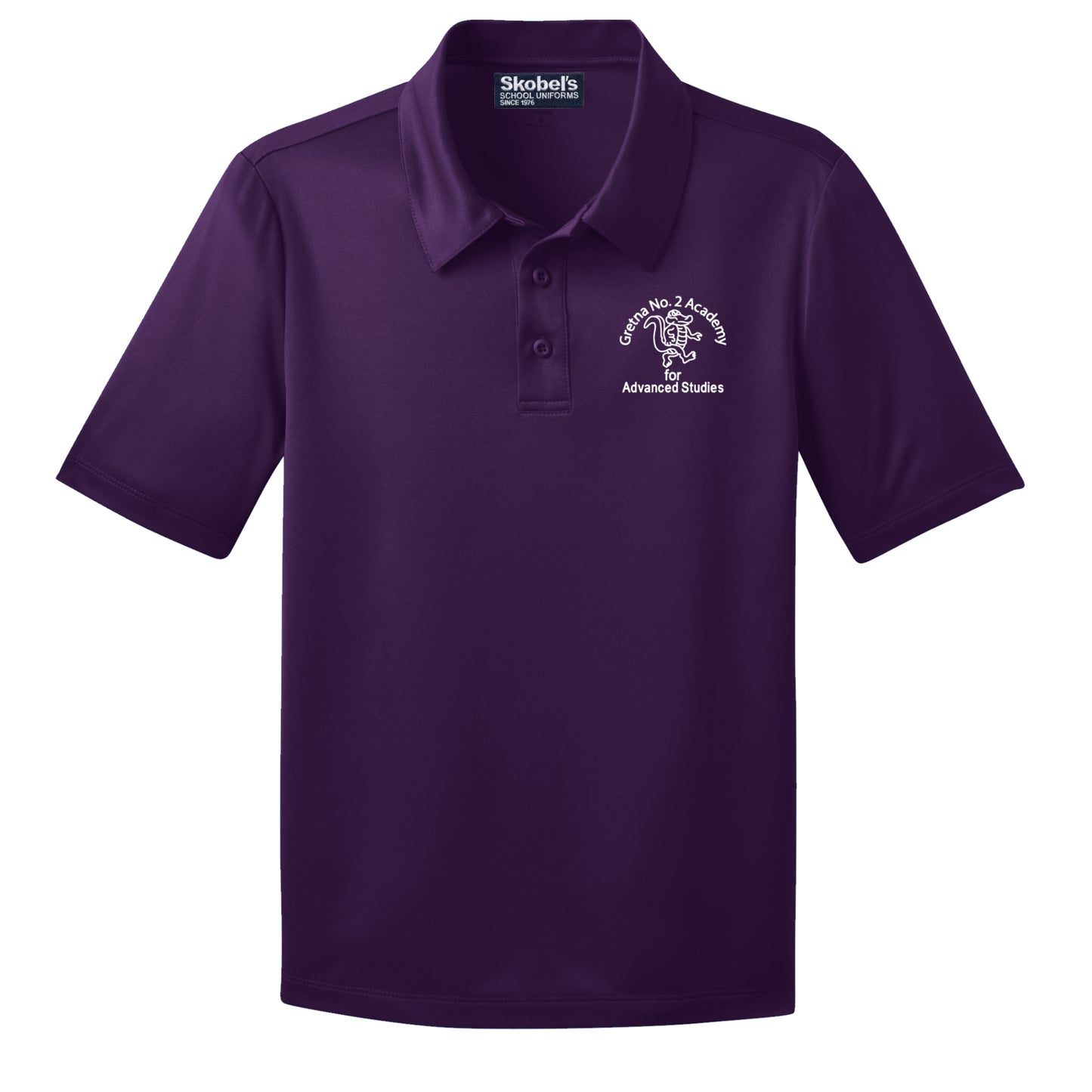 Gretna No. 2 Dryfit Polo - Purple - PreK-K