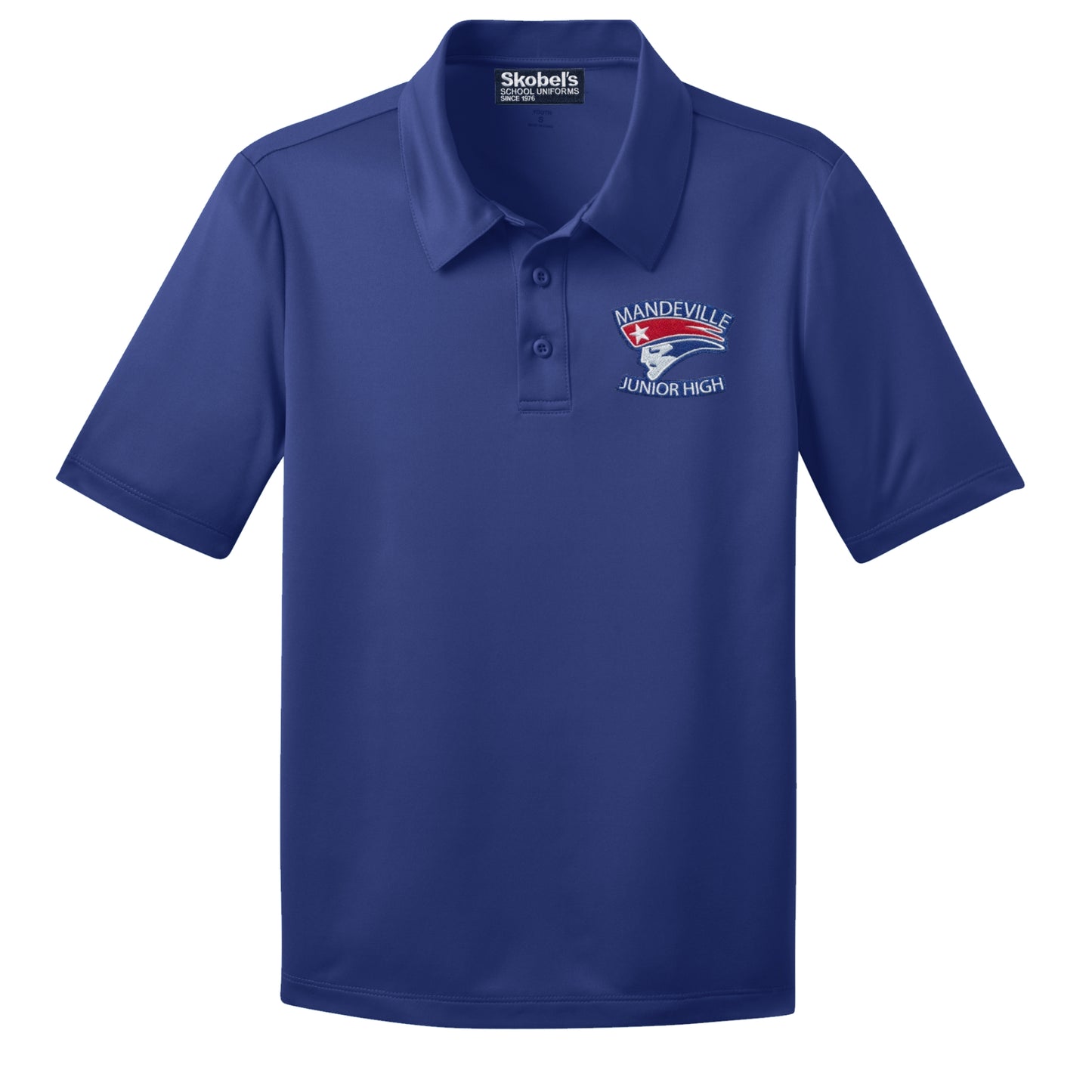Mandeville Junior High Dryfit Polo - Royal