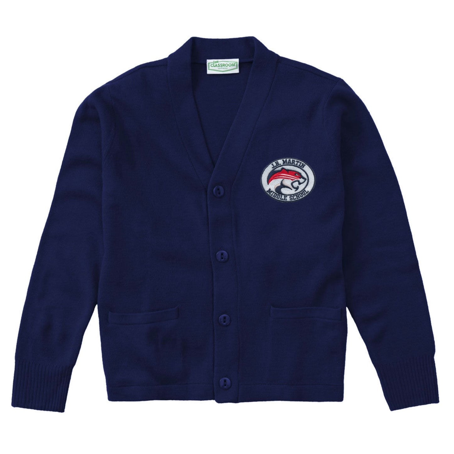 J.B. Martin Middle School Cardigan - Navy