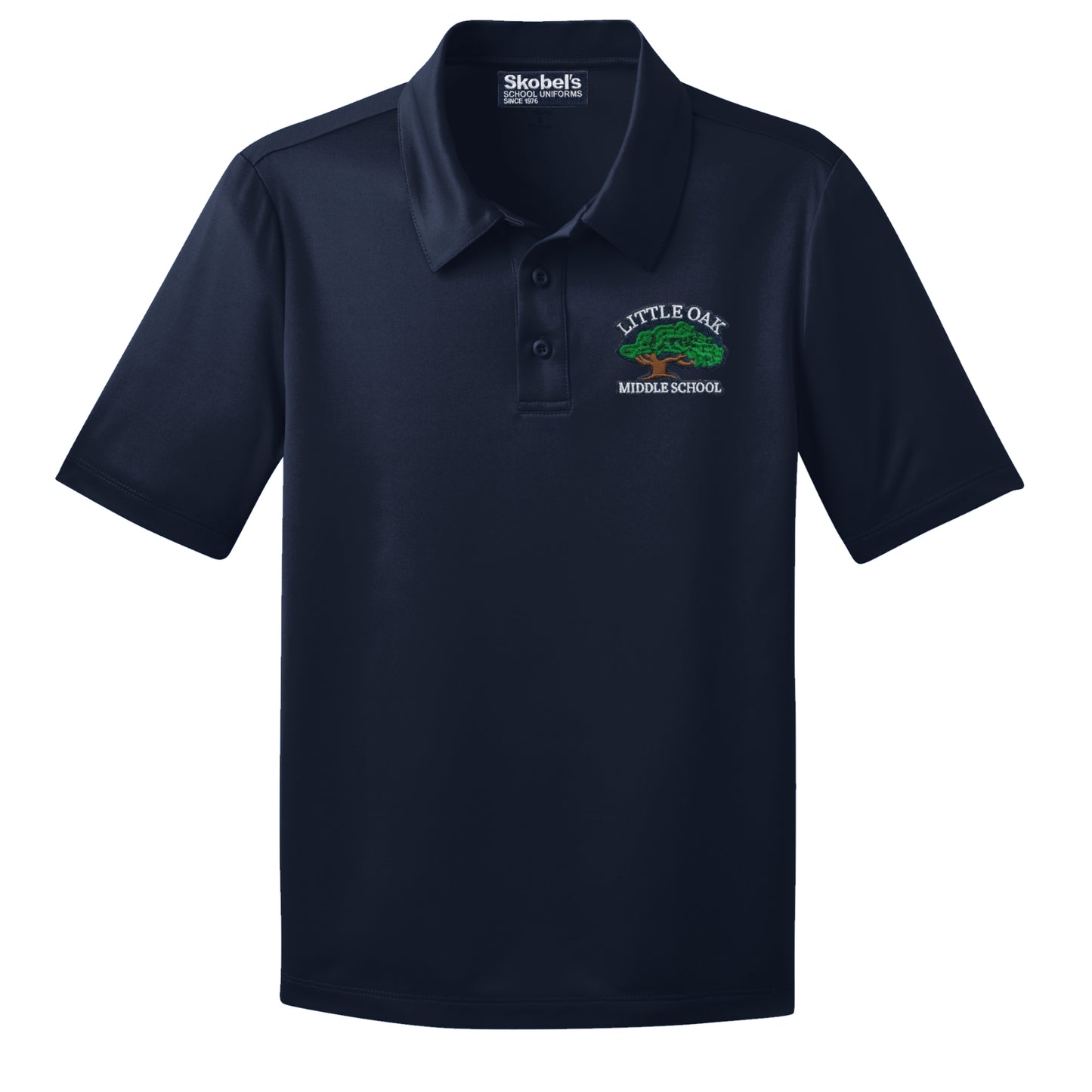 Little Oak Middle School Dryfit Polo - Navy