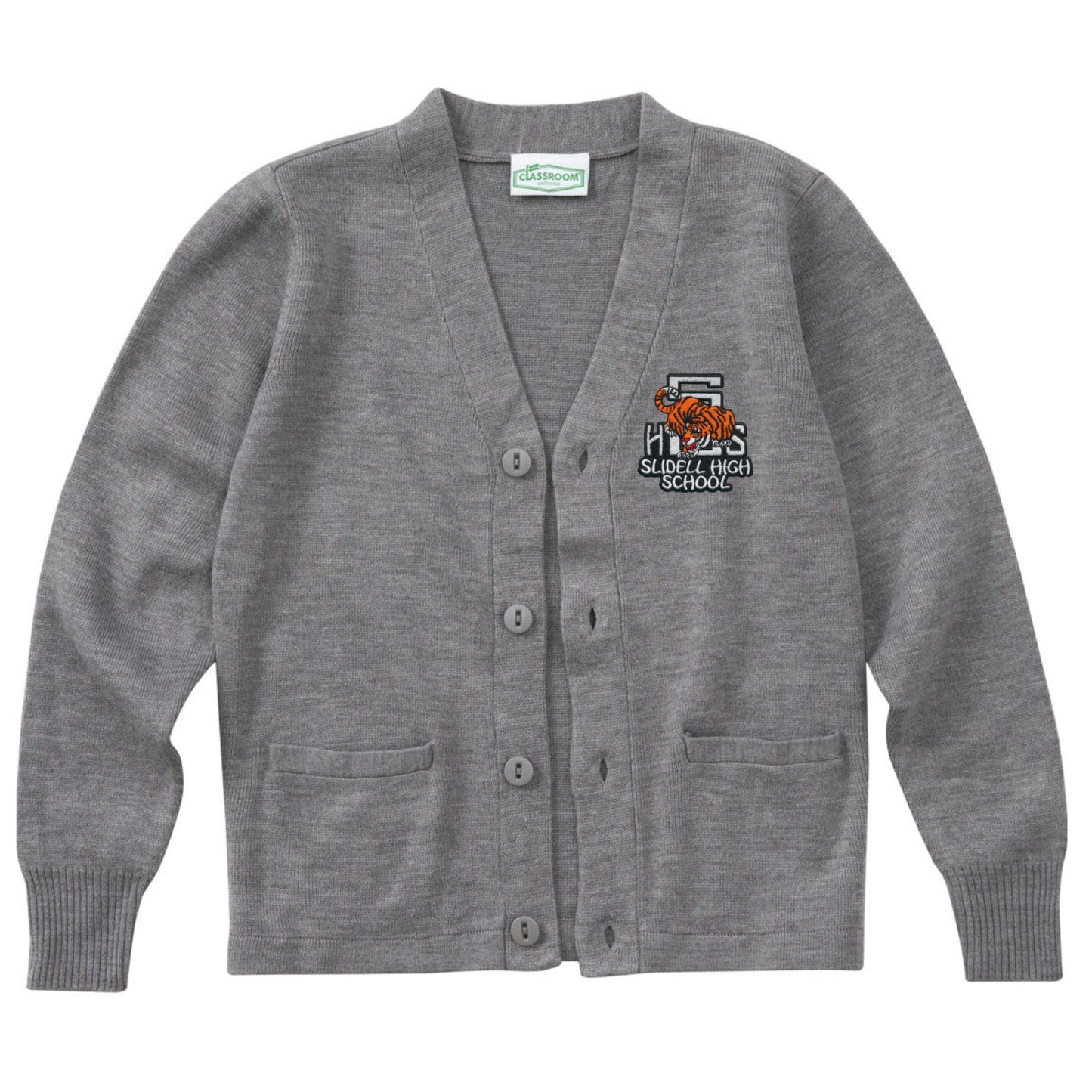 Slidell High School Cardigan - Grey