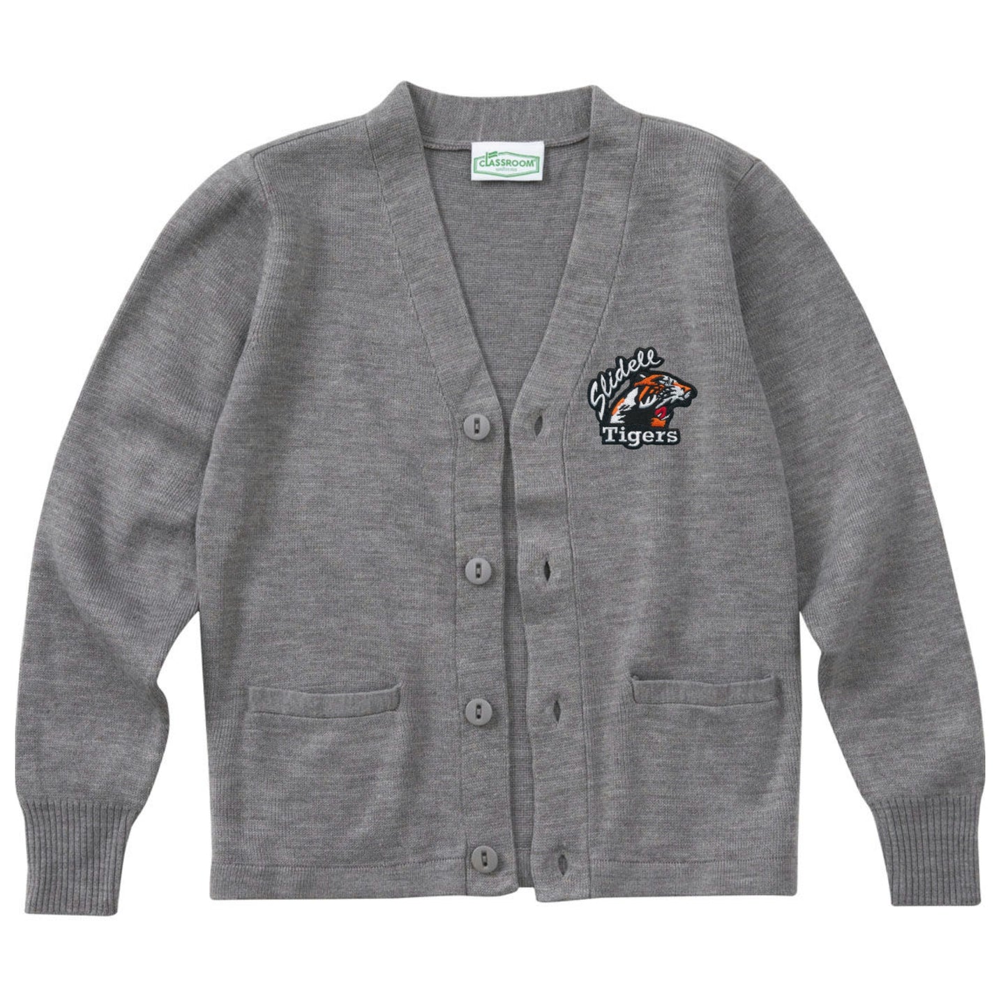 Slidell Junior High School Cardigan - Grey