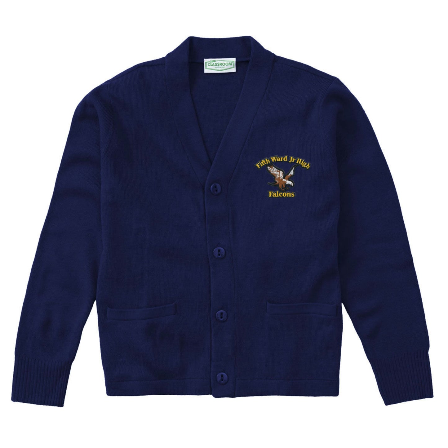 Fifth Ward Junior High Cardigan - Navy